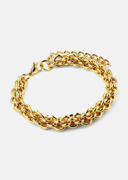Pulsera Royal Braid - 18k Chapada en oro