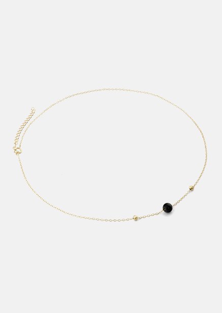 Collar Noir Sphere - 18k Chapado en oro