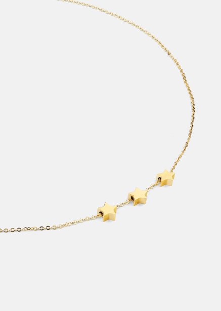 Collar Stjärntrio – 18k Chapado en oro