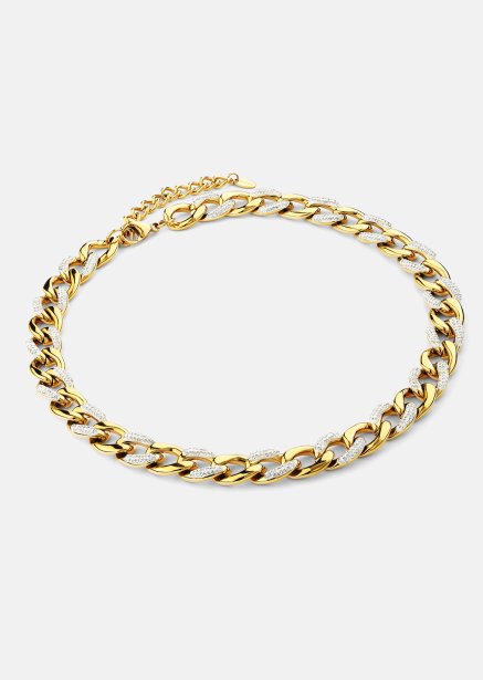 Collar Cuban Shine - 18k Chapado en oro