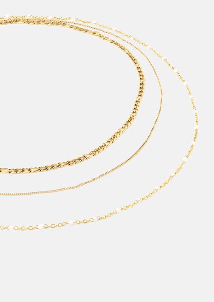 Collar Layered Elegance- 18k Chapado en oro