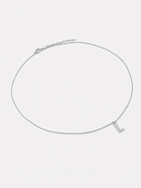 Collar Initial Letters A-N – Chapado en plata