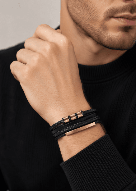 Pulsera de cuero Titan Braids