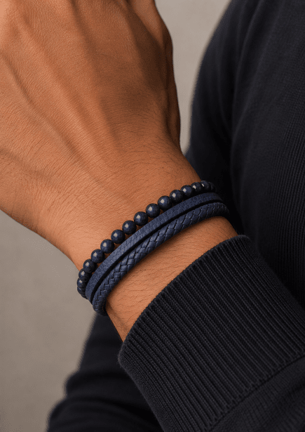Pulsera de cuero Titan Charm