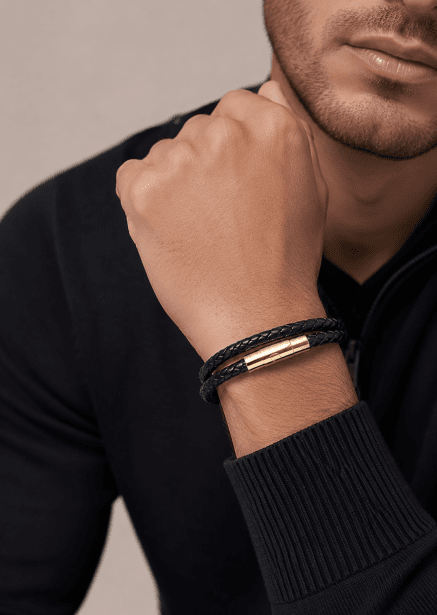 Pulsera de cuero Valor Edge