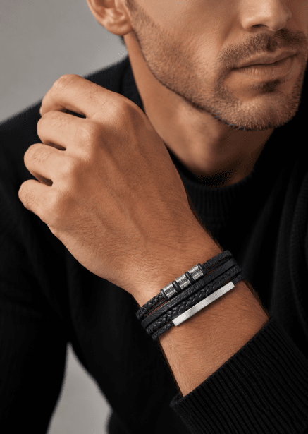 Pulsera de cuero Valor Stride