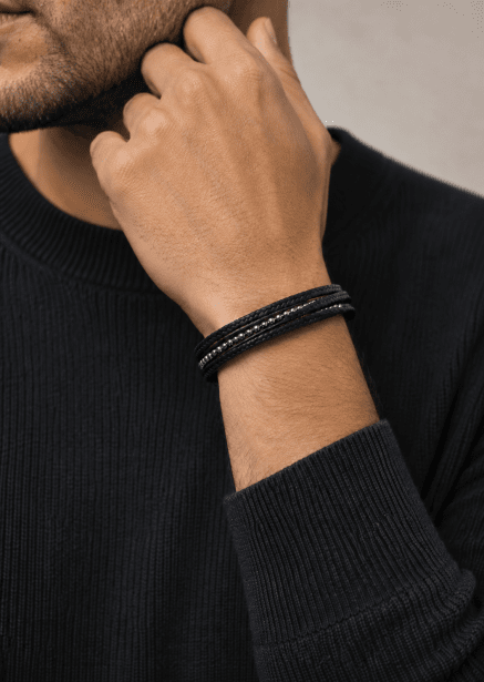 Pulsera de cuero Vanguard Link