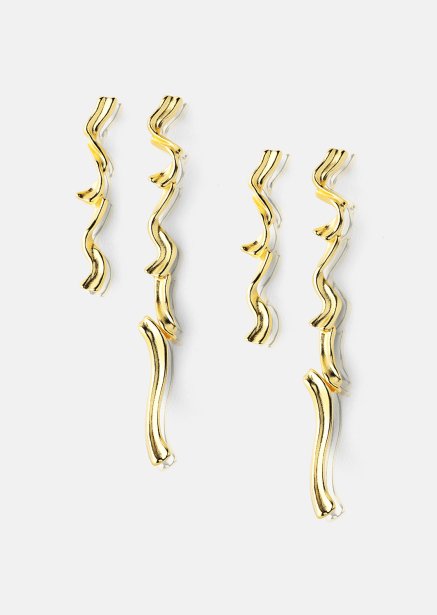 Pendiente Flow - 18k Chapado en oro
