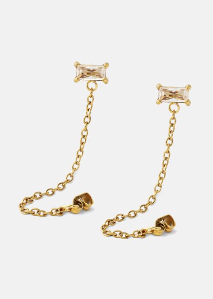 Pendiente Light Crystal Drip - 18k Chapado en oro