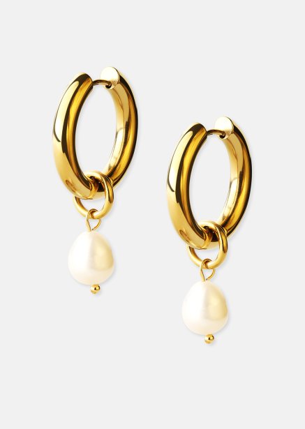 Pendiente Pearl Drop - 18k Chapado en oro