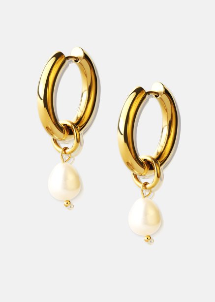 Pendiente Pearl Drop - 18k Chapado en oro