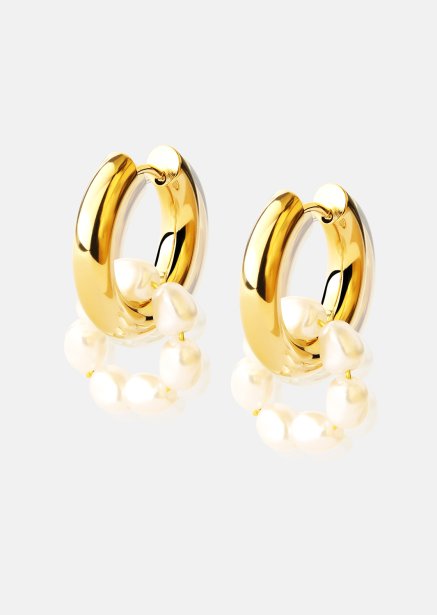 Örhänge Eterna Pearl - 18k Gold Plated