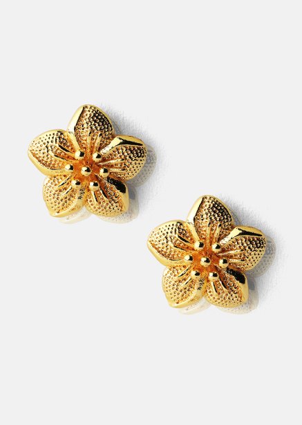 Pendiente Flores - 18k Chapado en oro