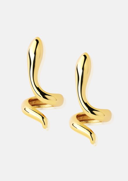 Serpentis Pendientes – 18k Chapados en oro