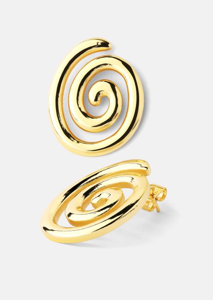 Resin Pendiente - 18k Chapado en oro