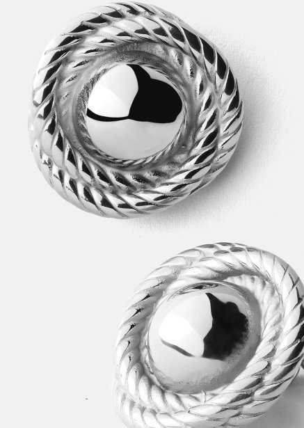 Pendiente Regal Twist - Chapado en plata