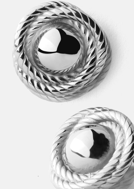Pendiente Regal Twist - Chapado en plata