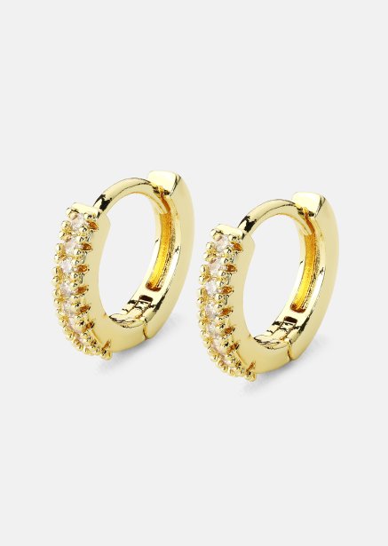 Pendiente Aitana blanco - 18k Chapado en oro