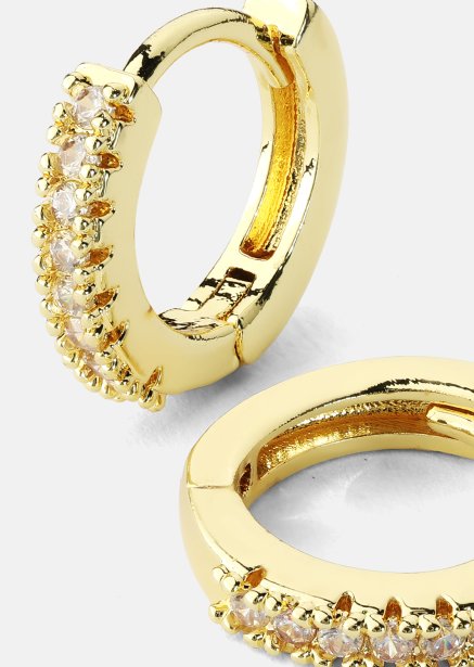 Pendiente Aitana blanco - 18k Chapado en oro