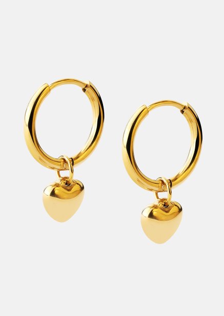 Pendiente Heart Hug Hoops - 18k Chapado en oro