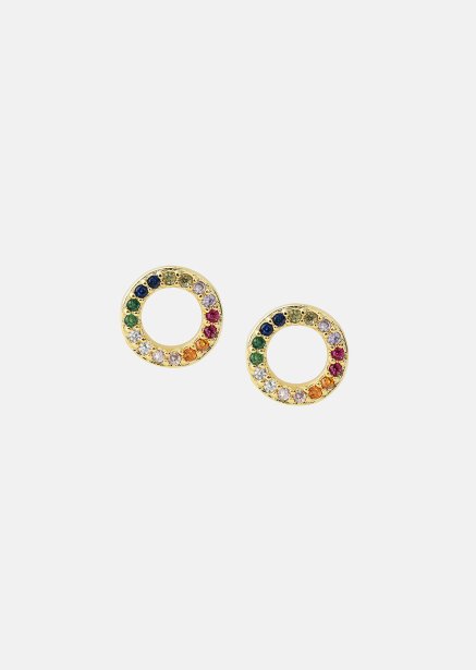 Pendientes Prism Halo - 18k Chapados en oro