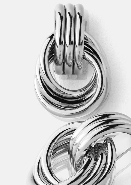 Pendiente Unity Loop - Chapado en plata