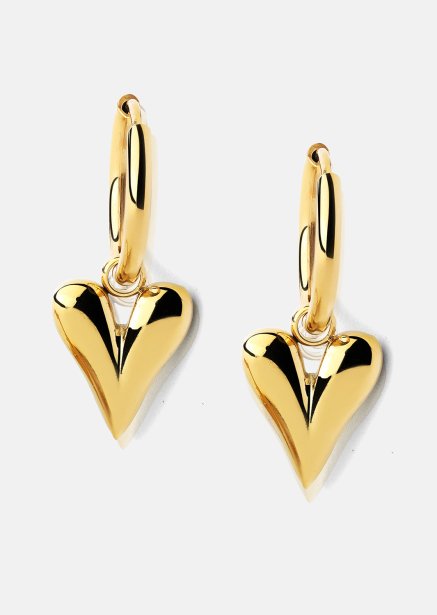 Pendientes Heart Drop - 18k Chapados en oro