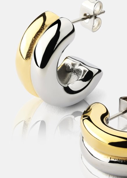 Pendiente Duo Glow - 18k Chapado en oro