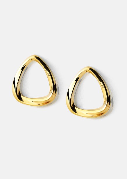 Pendientes Flow – 18k Chapados en oro