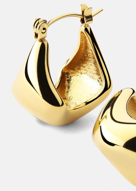 Pendientes Glow Hoop – 18k Chapados en oro