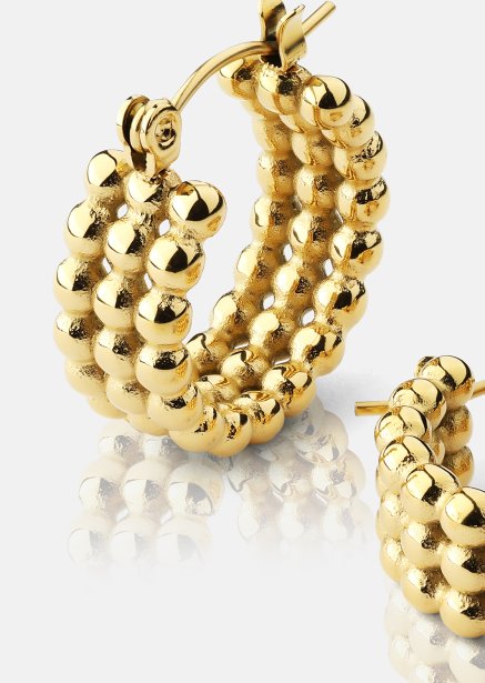 Pendientes Sfera – 18k Chapados en oro