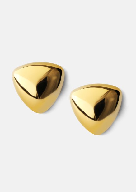 Pendientes Bold Curve – 18k Chapados en oro