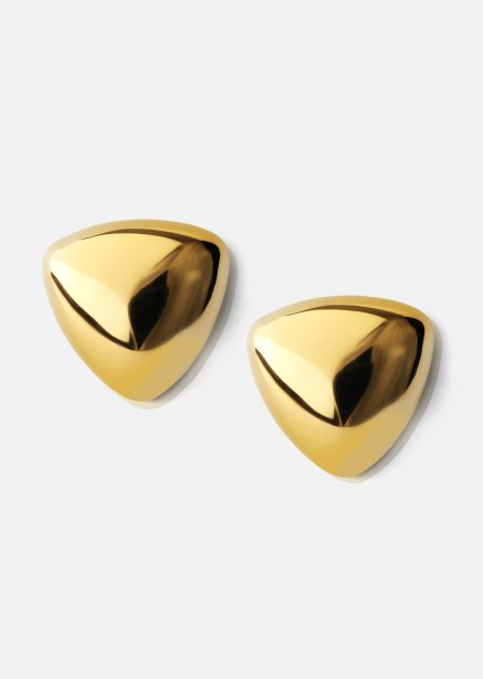Pendientes Bold Curve – 18k Chapados en oro