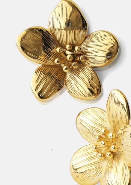 Pendientes Flora Shine – 18k Chapados en oro
