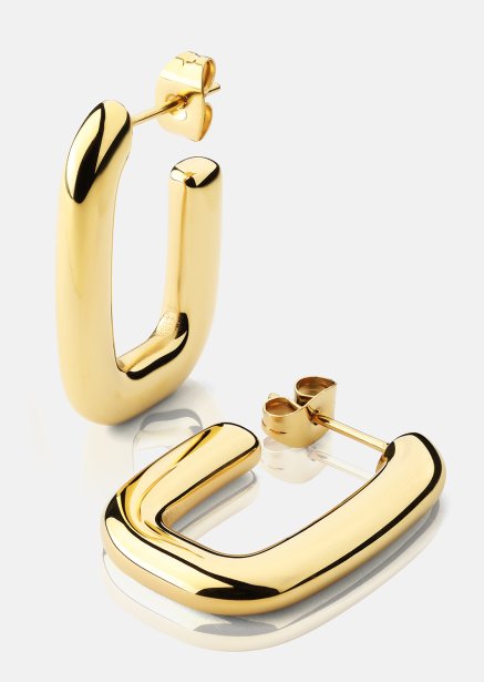 Pendiente Golden Flow - 18k Chapado en oro