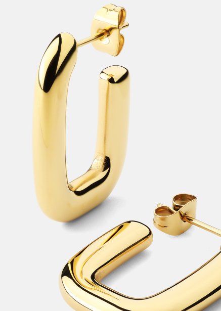 Pendiente Golden Flow - 18k Chapado en oro