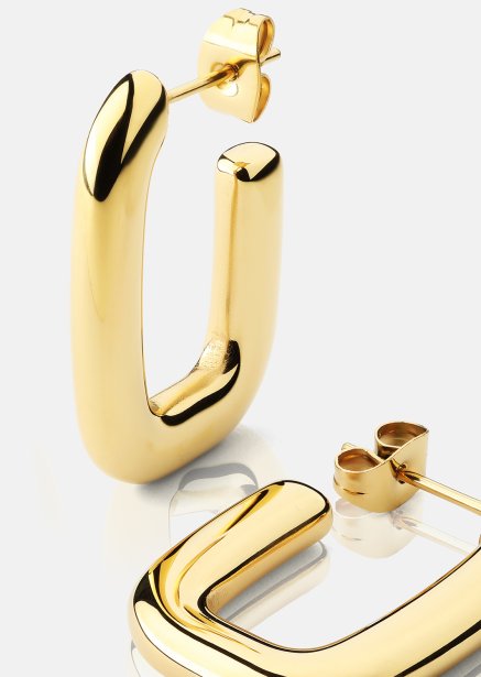 Pendiente Golden Flow - 18k Chapado en oro