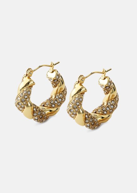 Pendiente Glam Hoops - 18k Chapado en oro