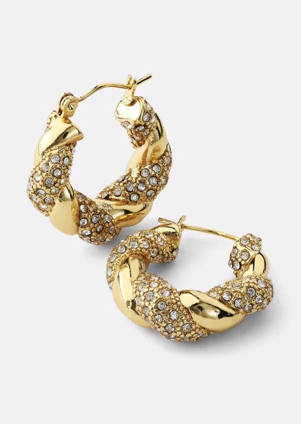 Pendiente Glam Hoops - 18k Chapado en oro