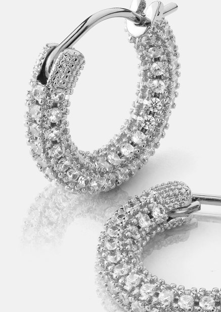 Elegans Pendiente - Chapado en plata