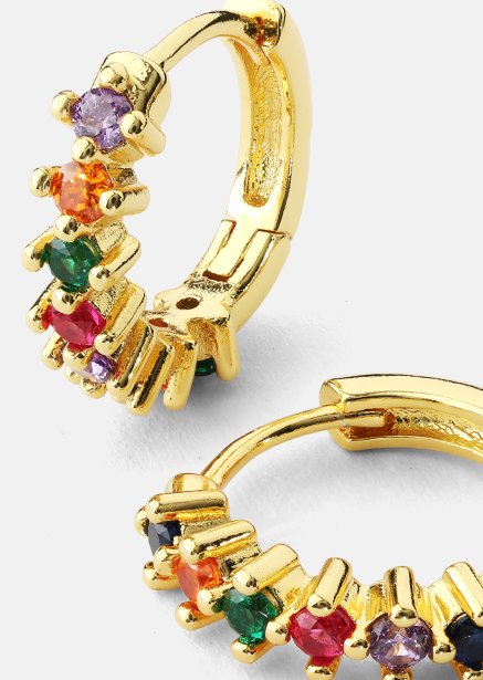 Pendiente Multicolor Shine - 18k Chapado en oro