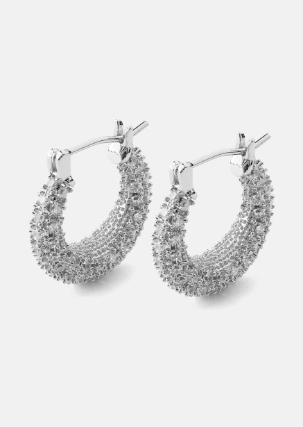 Pendiente Crystal Circle - Chapado en plata