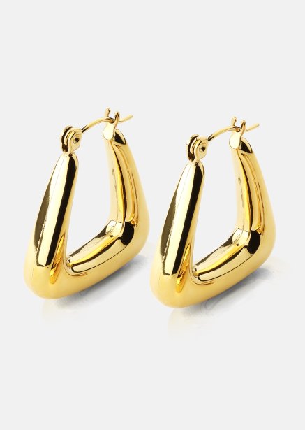 Pendiente- TriBold - 18k Chapado en oro
