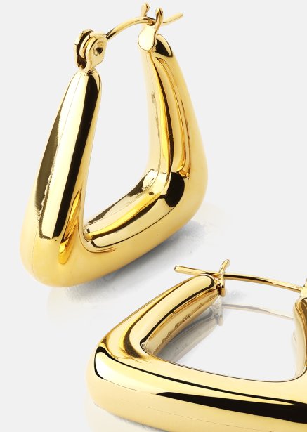 Pendiente- TriBold - 18k Chapado en oro