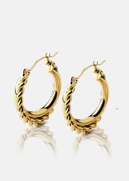 Pendientes Twist Elegance – 18k Chapados en oro