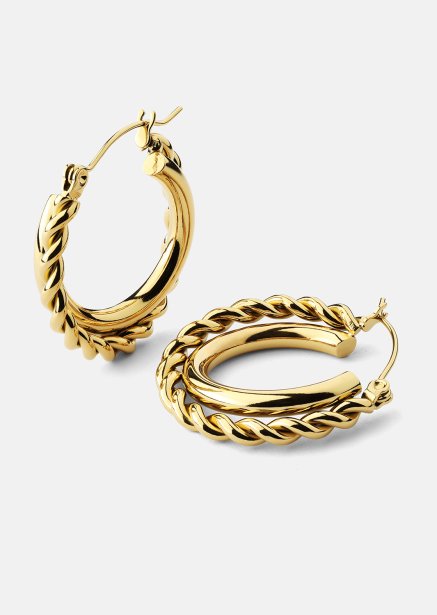 Pendientes Twist Elegance – 18k Chapados en oro