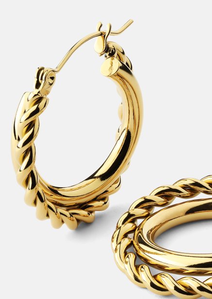 Pendientes Twist Elegance – 18k Chapados en oro