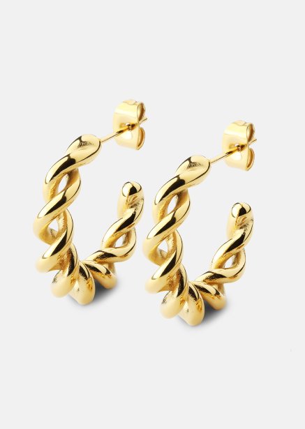 Pendiente Twist of Gold - 18k Chapado en oro