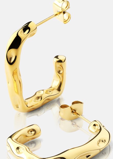 Pendiente Sculptura - 18k Chapado en oro
