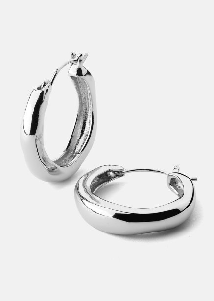 Pendiente Mila Hoops - Chapado en plata